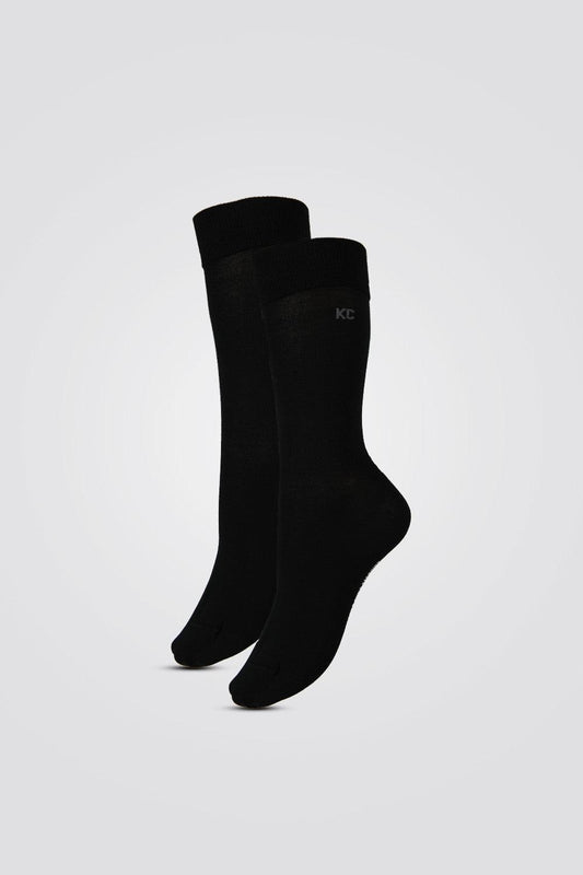 KENNETH COLE - 2 זוגות גרביים לגבר מכותנה ממורצרת - שחור - MASHBIR//365