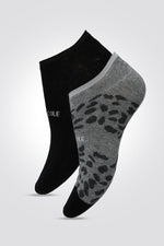 KENNETH COLE - 2 זוגות עקביות שחור-אפור מנומר - MASHBIR//365