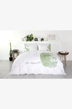 סט מצעים זוגי 160/200כותנה דגם SHELI גוון לבן - MASHBIR//365