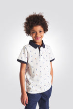 חולצת פולו לילדים בצבע לבן - MASHBIR//365