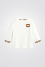 טישירט לבן בעיטור פיל - MASHBIR//365