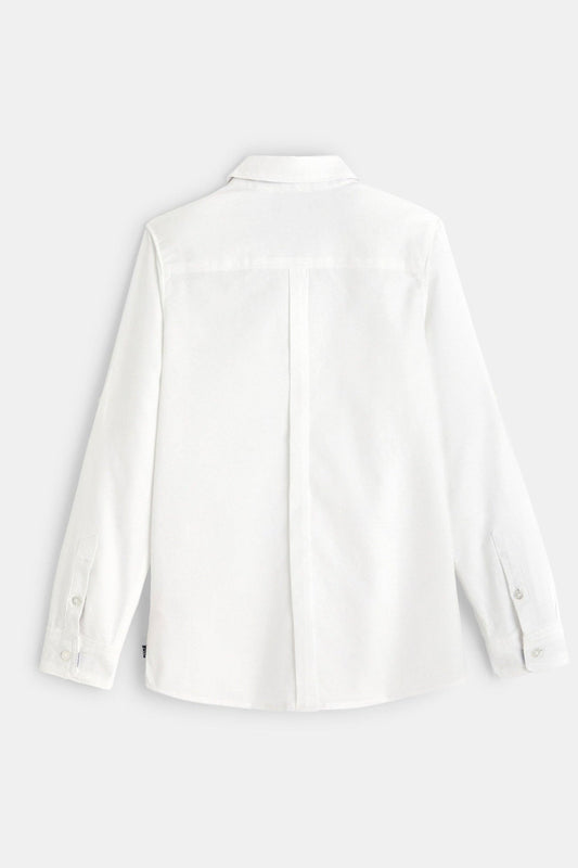 חולצת אוקספורד לבנה מכופתרת לילדים - MASHBIR//365