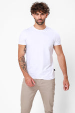 טישירט חלקה בצבע לבן - MASHBIR//365