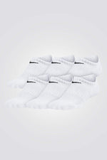 NIKE - 6 זוגות גרבי NO SHOW לילדים בצבע לבן - MASHBIR//365