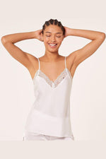 גופיית סאטן בשילוב תחרה PASSION פנינה - MASHBIR//365