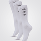 3 גרביים אורך קלאסי לוגו לגבר בצבע לבן - MASHBIR//365 - 1