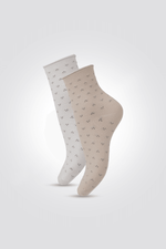 2 זוגות גרביים אורך רבע לנשים - MASHBIR//365