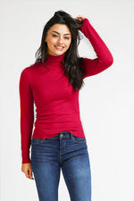 סריג T NECK ורוד עז - MASHBIR//365