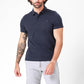 חולצת קצרה פולו צבע נייבי - MASHBIR//365 - 1