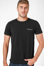 טישירט לוגו ICONS בצבע שחור - MASHBIR//365