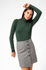 סריג גולף עם שרוולים ארוכים בצבע ירוק - MASHBIR//365