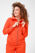 סווטשירט עם צווארון ארוך בצבע כתום - MASHBIR//365