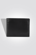 ארנק עור לגבר בצבע שחור - MASHBIR//365