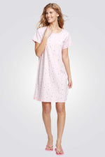 כותונת בצבע ורוד עם הדפס פרפרים - MASHBIR//365