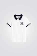 חולצת פולו קצרה לילדים בצבע לבן - MASHBIR//365