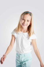 טישירט קצרה לילדות בצבע לבן - MASHBIR//365