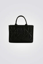 תיק מעויינים מרופד בצבע שחור