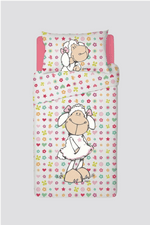 סט מצעים 120/200 מיטה וחצי כותנה דגם ניקי SHEEP - MASHBIR//365