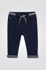 מכנסי ג'ינס מותן אלסטית כחול לתינוקות - MASHBIR//365