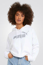 קפוצ'ון ESS+ Metallic Logo C בצבע לבן - MASHBIR//365