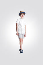 חולצה מכופתרת לבנה לילדים - MASHBIR//365