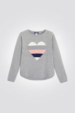 סוודר לב GREY - MASHBIR//365
