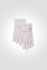 כפפות מבד סריג בצבע ורוד לילדות - MASHBIR//365