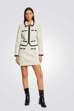 MORGAN - חצאית בצבעים אבן ושחור - MASHBIR//365