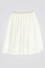 OKAIDI - חצאית בלרינה נוצצת בצבע לבן - MASHBIR//365