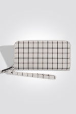 SHAULI - ארנק בצבע לבן דוגמאת פסים - MASHBIR//365