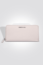 KENNETH COLE - ארנק נשים בצבע אפור עם לוגו כסוף - MASHBIR//365
