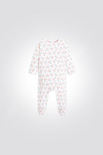 OBAIBI - אוברול תינוקות לבן עם הדפס דובדבנים - MASHBIR//365