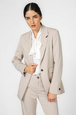 KENNETH COLE - בלייזר לנשים בצבע בז' - MASHBIR//365