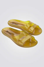 MELISSA - כפכפים THE REAL JELLY SLIDE A בצבע ירוק - MASHBIR//365