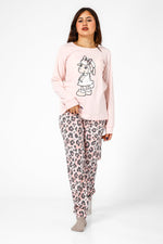 BONITA DE MAS - פיג'מה פיפה מנומרת אינטרלוק ורוד - MASHBIR//365