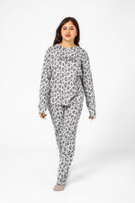 BONITA DE MAS - פיג'מה מנומרת כותנה בצבע אפור - MASHBIR//365