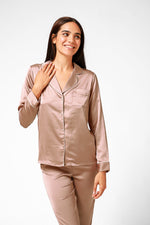 KENNETH COLE - פיג'מת סאטן ורוד עתיק - MASHBIR//365