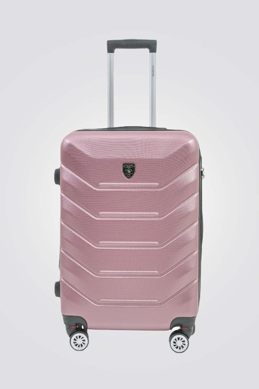 מזוודה קשיחה בינונית 24" דגם 1701 בצבע רוז - MASHBIR//365