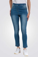 PUNT ROMA - ג'ינס גזרה גבוהה בצבע כחול - MASHBIR//365