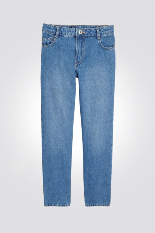 OKAIDI - ג'ינס כחול מכובס גזרה ישרה לילדות - MASHBIR//365