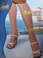 Levante - גרביוני קיץ לסנדלים SOLARE 10 דנייר - שחור - MASHBIR//365