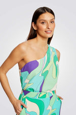 MORGAN - גופיה א- סימטרית בשילוב צבעים - MASHBIR//365