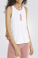PUMA - גופייה Modern Sports Tank בצבע לבן ורוז - MASHBIR//365