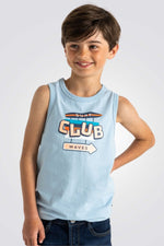 OKAIDI - גופיית הדפס בצבע כחול - MASHBIR//365