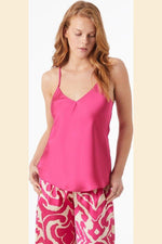 ETAM - גופיית סאטן בעיטור תחרה EPATANTE פוקסיה - MASHBIR//365