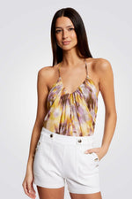 MORGAN - גופיית סטרפלס בשילוב צבעים - MASHBIR//365