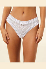 ETAM - היפסטר תחרה CHERIE CHERIE בצבע לבן - MASHBIR//365