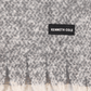 KENNETH COLE - צעיף עבה עם פרנזים בצבע אפור בהיר - MASHBIR//365 - 2