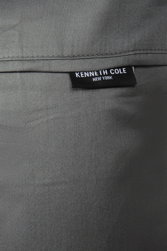 KENNETH COLE - ציפית לכרית 100% כותנה באריגת סאטן בצבע אפור כהה - MASHBIR//365