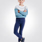 OKAIDI - טייץ ג'רזי לילדות בצבע כחול נייבי - MASHBIR//365 - 1
